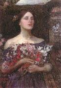 John William Waterhouse Gather Ye Rosebuds or Ophelia painting